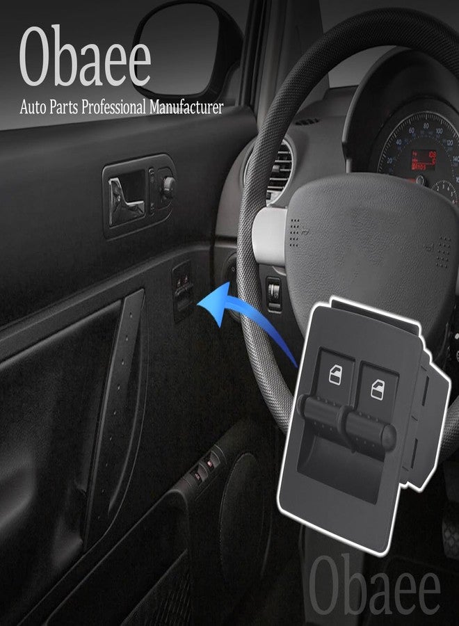 Obaee Power Window Switch Button Driver Side & Passenger Side Compatible with 1998-2010 VW Volkswagen Beetle, Replace OEM 1C0959527, 1C0959855 - Image 5